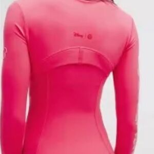Lululemon X Disney jacket Nulu lip gloss pink size 10 NWOT